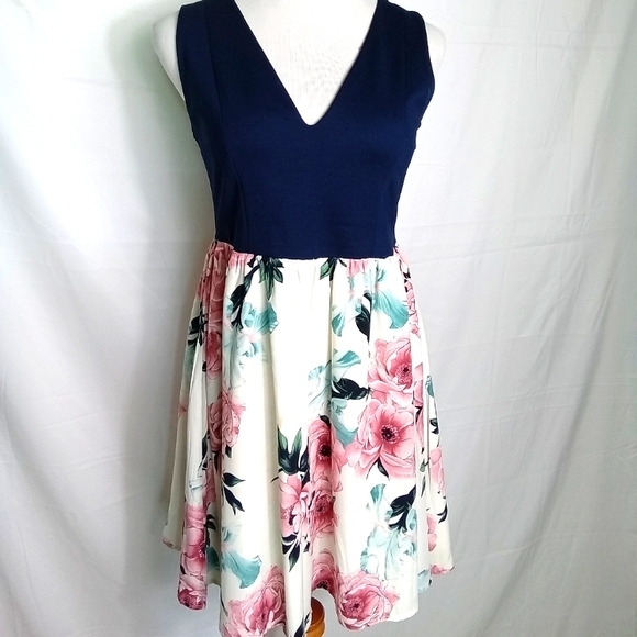 Trac Dresses & Skirts - Dress by TRAC Blue lace back